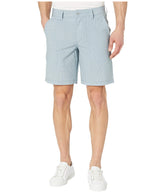 Southern Tide Men's T3 Gulf Gingham Print Flat Front Shorts Whale Grey 32